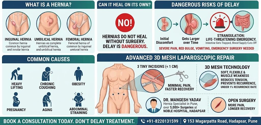 Why Delaying Hernia Treatment in Pune Is Dangerous